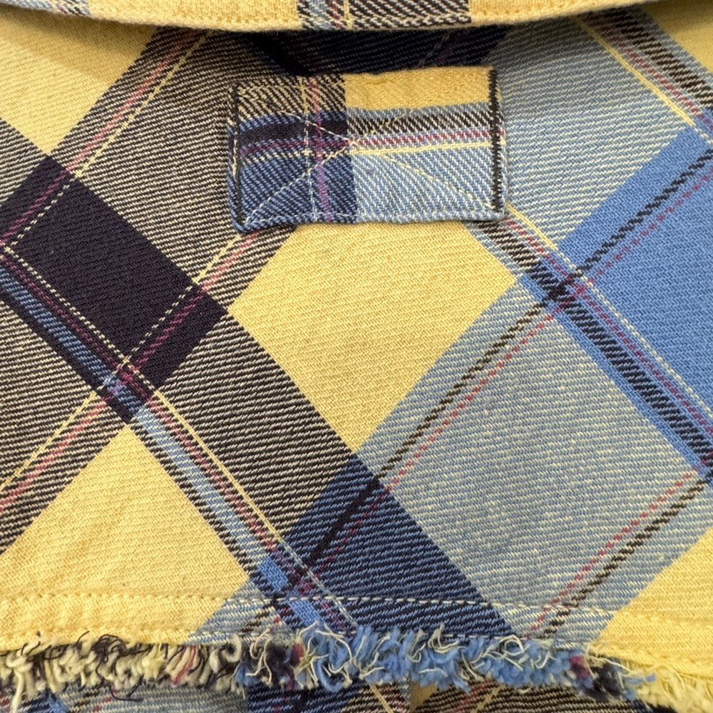 New FREE PEOPLE We The Free Layla Button Down Plaid Flannel Shirt  X-SMALL - Picture 6 of 11